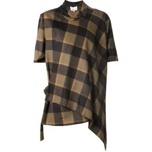 3.1 Phillip Lim plaid wrap top